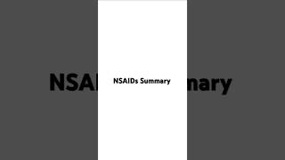 NSAIDs summary pharmacyexam moh dha shortsviral [upl. by Ninnette26]