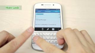 Special feature of Blackberry Q10 Keyboard [upl. by Aileahcim]