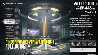 Event Pincer Maneuver Warriors 1 Full Guide  Wuthering Waves 14 [upl. by Winograd309]