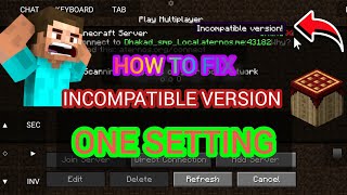 HOW TO FIX INCOMPATIBLE SERVER IN POJAV LANCHER  REMOVE INCOMPREHENSIBLE VIRSION EASY [upl. by Graniela]