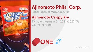 Ajinomoto Crispy Fry TV Ad 2H 2024 2025 15s with Luis Manzano Philippines Version 1 CC [upl. by Aglo]