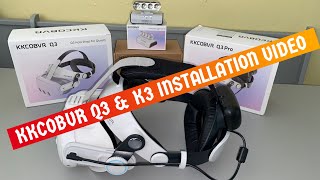 KKCOBVR Q3Q3 Pro Battery Strap amp K3 Interface Fan Installation Video [upl. by Folger]