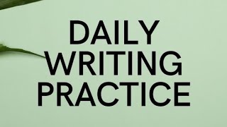 My Writerly Practice [upl. by Aihseym]