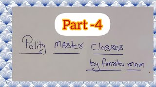 Polity master video  part 4 For all exam BPSC70 SSC BSSC CGL Railwayetc [upl. by Busch]