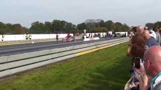 Failed Quarter Mile Methanol 6000 hp Drachten 2014 Drag Race [upl. by Paule54]