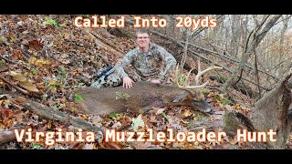 BIG Virginia Mountain Buck Called In Muzzleloader Deer Hunting From A Saddle SelfFilmed [upl. by Herstein]