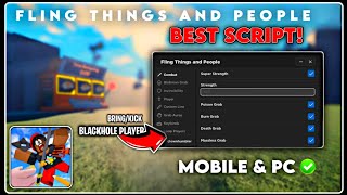 BEST  Fling Things and People GUI Script  KickBlackhole Players  Roblox Scripts 2024 [upl. by Vins]