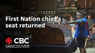 Historical artifact repatriated to the Heiltsuk First Nation [upl. by Ailin256]