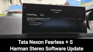 Tata Nexon Fearless Plus S  Harman Stereo Software update [upl. by Eentruok]