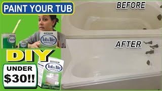 Rustoleum tub and tile refinishing kit DIY  Bathtub resurfacing  Restore  How to paint your tub [upl. by Enetsuj]