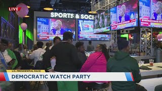 Democratic watch party at Ballpark Village [upl. by Rahsab]