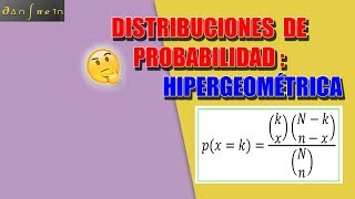 Cómo desarrollar la distribución hipergeométrica Estadistica [upl. by Ruella]