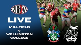 LIVE RUGBY MILLFIELD vs WELLINGTON COLLEGE  SCHOOLS RUGBY [upl. by Flora26]