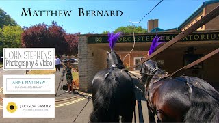 Edited funeral service for Matthew Bernard at Worcester Crematorium [upl. by Darren810]