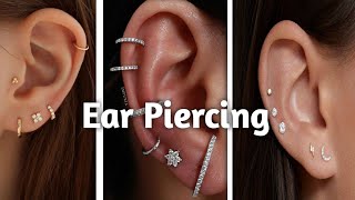 Cartilage Ear Piercing Designs Collection 2024 I Sharifa Fashion [upl. by Shiller]