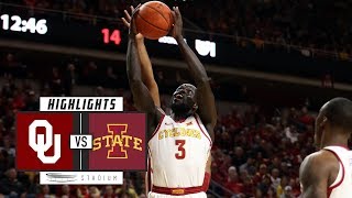 Oklahoma vs Iowa State Basketball Highlights 201819  Stadium [upl. by Nivlem]