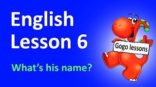 English Lesson 6  Whats his name  LEARN ENGLISH WITH CARTOONS [upl. by Thanh192]