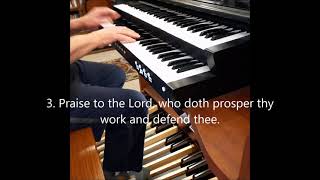 Praise to the Lord the Almighty  Chalice Hymnal 25 stanzas 1 3 4 5 [upl. by Read]