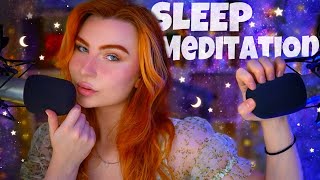 ASMR Guided Meditation for Sleep  Close Up Whispers and Deep breathing w Layered Triggers [upl. by Melisa]