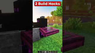 2 Build Hacks in Minecraft😱 はいよろこんで shorts [upl. by Adnamar]