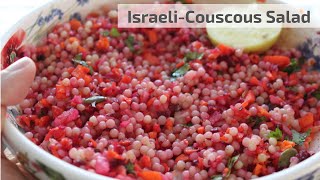 Israeli Couscous Salad loaded with Veggies [upl. by Acinimod446]