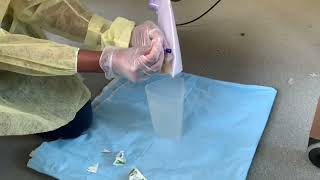 CNA skill How to Empty the Catheter bag [upl. by Aninahs]