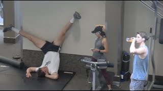 WEIRD WORKOUTS IN THE GYM PRANK [upl. by Mendelsohn]