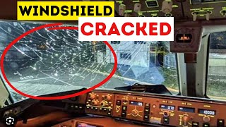 Cracked Windshield B737 Forces Flight to Declare Emergency [upl. by Artek]