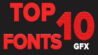 Top 10 fonts for graphic designer  Top fonts 2018 [upl. by Benjamen]