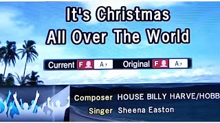 ITS CHRISTMAS ALL OVER THE WORLD Sheena Easton 🎵Karaoke Version🎵 [upl. by Ahsyekal]