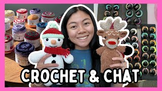 Crochet amp Chat 🧶 New Winter Patterns Huge Eye Haul amp Fun Old Footage  Studio Vlog [upl. by Yennek412]