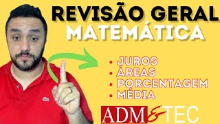 REVISAO GERAL DE MATEMÁTCIA  CONCURSO CACHOEIRINHAPE [upl. by Yrrad]