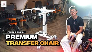 Patient Transfer Chair Premium How To Use on Toilet  Chair  Wheelchair  Bed  Car [upl. by Wally958]