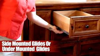 How Dresser Drawer Glides Work on Amish Furniture [upl. by Hatnamas348]