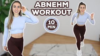 10 Min HIIT Fatburner Workout mitohne Springen  Zuhause abnehmen ohne Geräte [upl. by Melinde553]