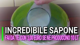 INCREDIBILE SAPONE FAI DA TE SENZA SODA PRODOTTI 10 LITRI MARLINDA CANONICO [upl. by Corb494]