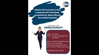 Speechcraft Workshop presented by Sheryl Roush [upl. by Philipa]