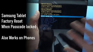 Method 1 Samsung Tablet Factory Reset for forgotten password [upl. by Narod831]