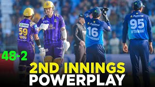 2nd Innings Powerplay  Multan Sultans vs Quetta Gladiators  Match 11  HBL PSL 9  M2A1A [upl. by Gilboa]