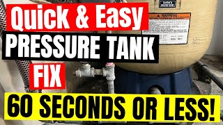 How I CORRECT THE PRESSURE in a Well Water Pressure Tank shorts [upl. by Ricardo882]