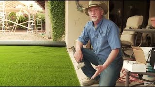 DIY  How to Install Artificial Grass on Dirt [upl. by Engdahl]