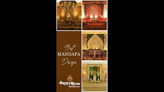 Best Mandap Designs  Mantapa Decor Ideas  Guruvayur Weddings  Kanthara Song  HappyMenu [upl. by Aivatco325]