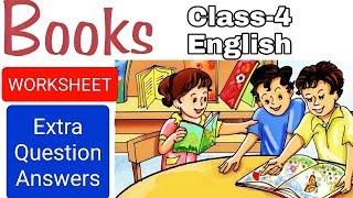 WORKSHEET Books  Class4 English Poem  Extra Questions Answers by KV Teacher [upl. by Nalym889]