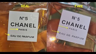 Chanel No 5 perfume real vs fake How to spot fake Chanel No 5 Paris Fragrance [upl. by Clova]