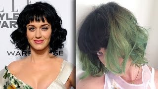 Katy Perry Green Hair  PHOTO [upl. by Bagley]