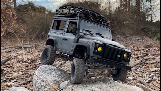 Mn99s 112 Scale RC Defender 90 on an Adventure Crawl ASMR [upl. by Denny589]