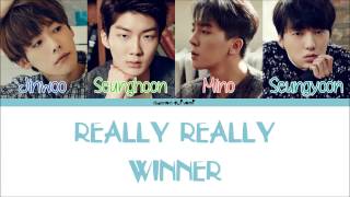 WINNER  REALLY REALLY Color Coded Lyrics HanRomEng [upl. by Novaj129]