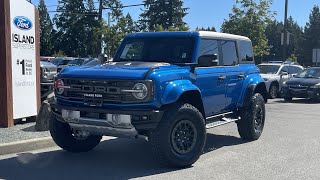 2024 Ford Bronco Raptor 374A 30 L  Removeable hardtop Removeable doors  Review  Island Ford [upl. by Rozanne538]