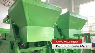 Concrete Mixer Price  Popular Export Twin Shaft JS750 Concrete Mixer [upl. by Karas]