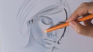 Como pintar pele clara com Faber Castell 12 cores  Tutorial [upl. by Bradlee]